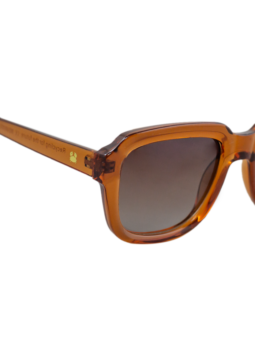 Eco-friendly Sunglasses PETREA CRYSTAL ORANGE Model Oceanides Eyewear