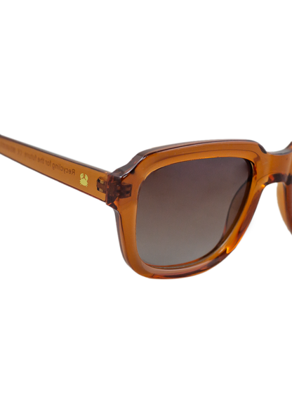 Eco-friendly Sunglasses PETREA CRYSTAL ORANGE Model Oceanides Eyewear