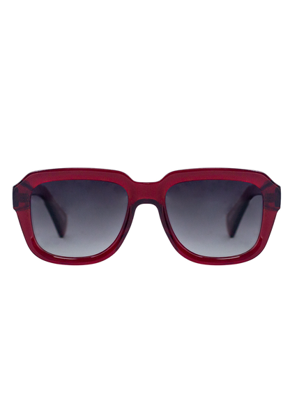 Eco-friendly Sunglasses PETREA CRYSTAL RED Model Oceanides Eyewear