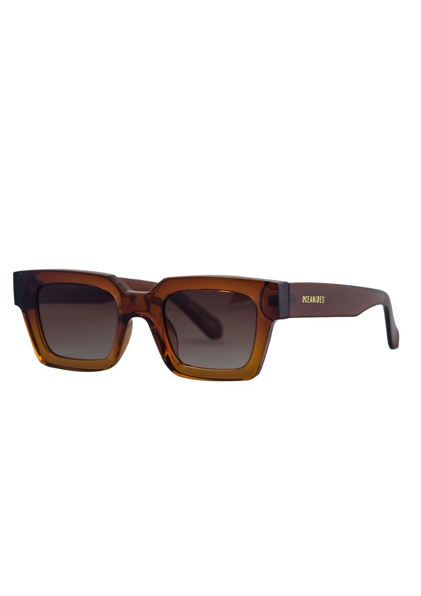 Eco-friendly Sunglasses TEA CRYSTAL GRADIENT BROWN Model Oceanides Eyewear