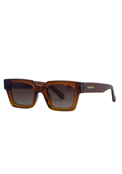 Eco-friendly Sunglasses TEA CRYSTAL GRADIENT BROWN Model Oceanides Eyewear