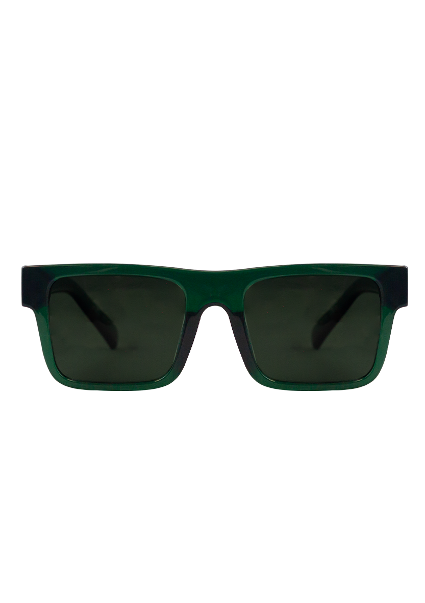 Eco-friendly Sunglasses URANIA CRYSTAL DARK GREEN MODEL Ocecanides Eyewear