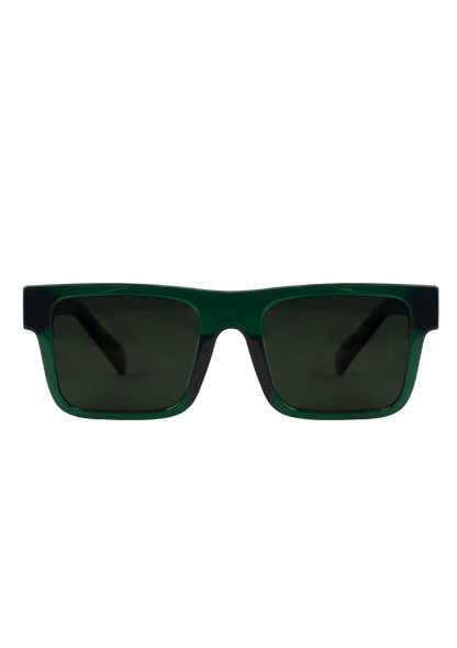 Eco-friendly Sunglasses URANIA CRYSTAL DARK GREEN MODEL Ocecanides Eyewear