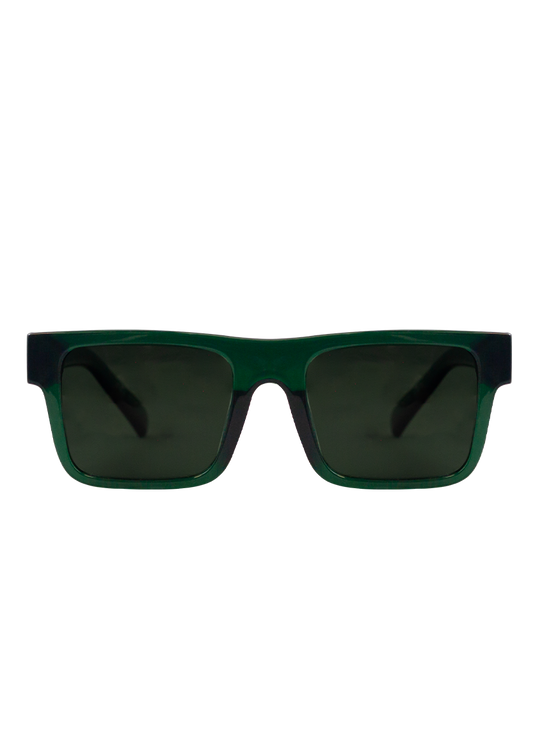 Eco-friendly Sunglasses URANIA CRYSTAL DARK GREEN MODEL Ocecanides Eyewear