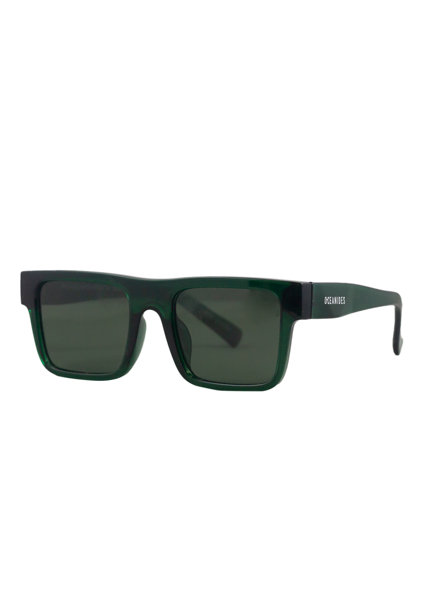 Eco-friendly Sunglasses URANIA CRYSTAL DARK GREEN MODEL Ocecanides Eyewear