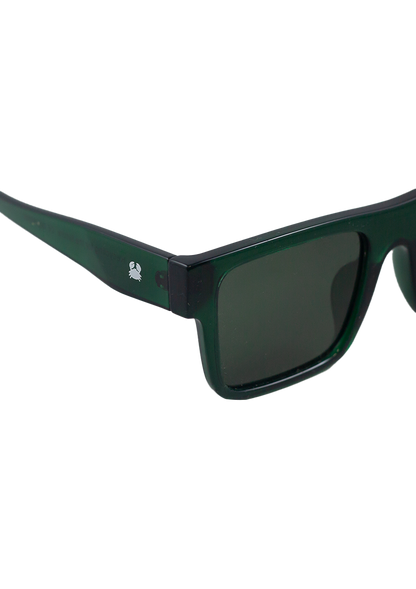 Eco-friendly Sunglasses URANIA CRYSTAL DARK GREEN MODEL Ocecanides Eyewear
