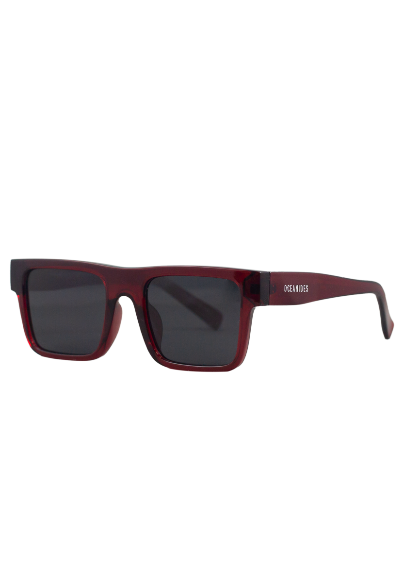 Eco-friendly Sunglasses URANIA CRYSTAL DARK RED MODEL Oceanides Eyewear