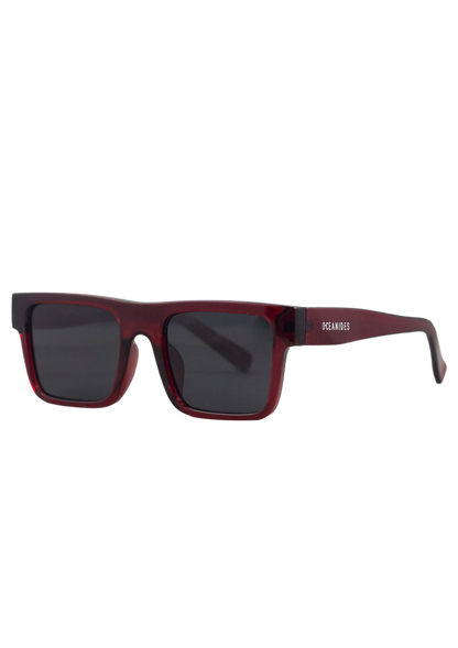 Eco-friendly Sunglasses URANIA CRYSTAL DARK RED MODEL Oceanides Eyewear