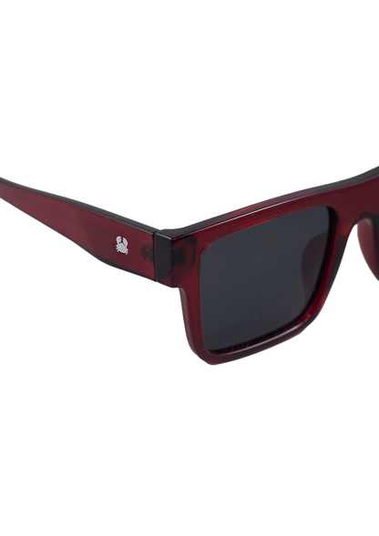Eco-friendly Sunglasses URANIA CRYSTAL DARK RED MODEL Oceanides Eyewear