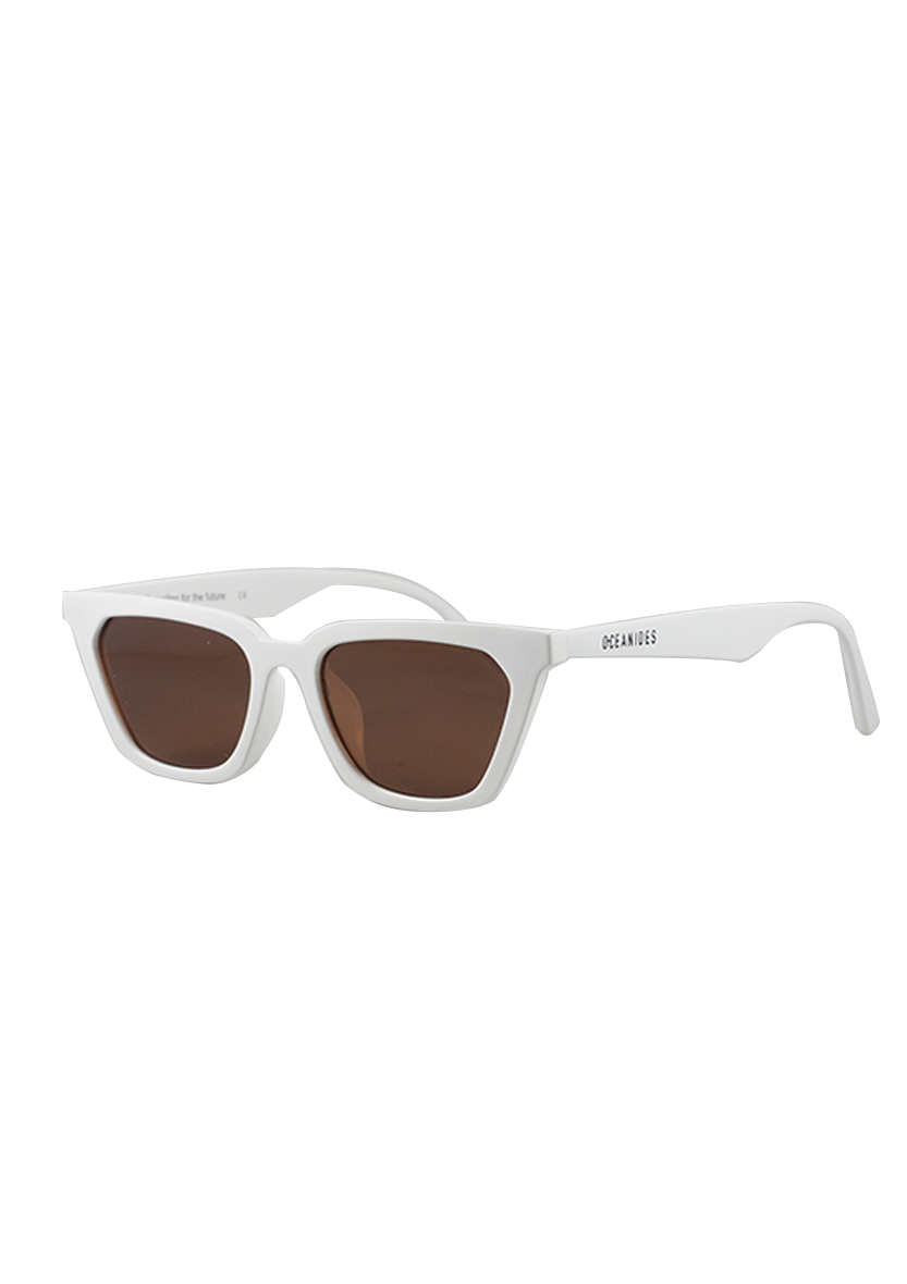 Eco-friendly Sunglasses ETNA SHINY WHITE MODEL Oceanides Eyewear